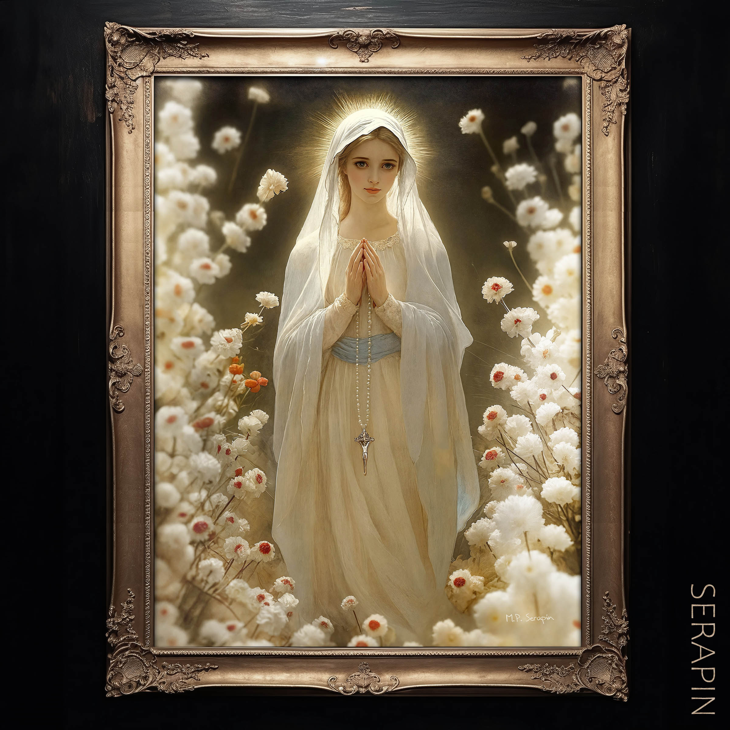 Immaculate Conception — original Catholic art by M.P. Serapin