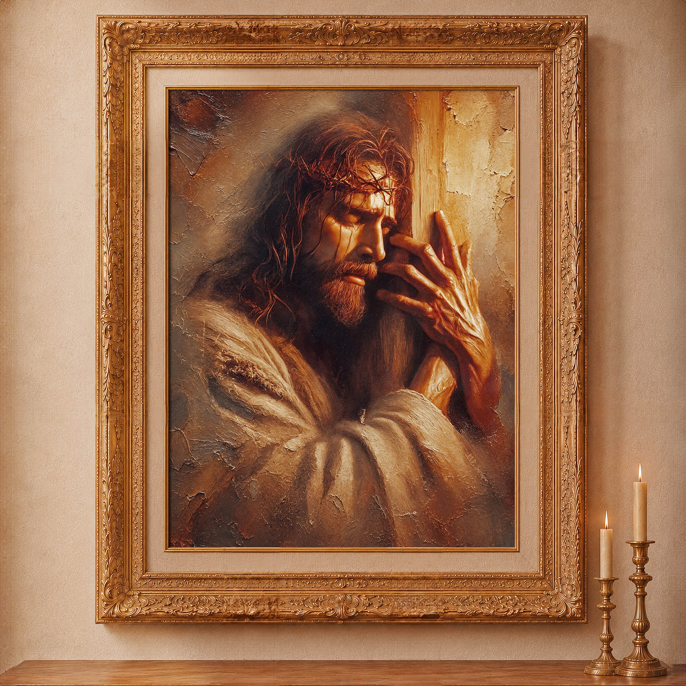 Jesus Embraces The Cross — image 8