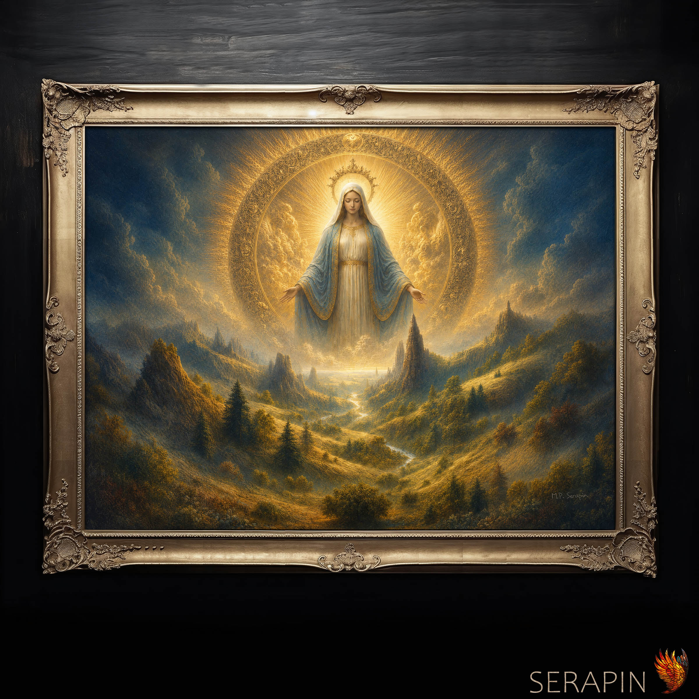 Queen of Creation — original Catholic art by M.P. Serapin