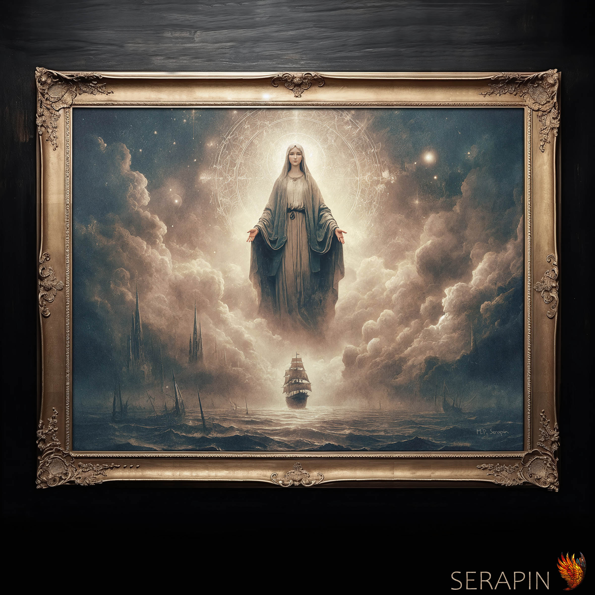 Stella Maris - Star of the Sea — original Catholic art by M.P. Serapin