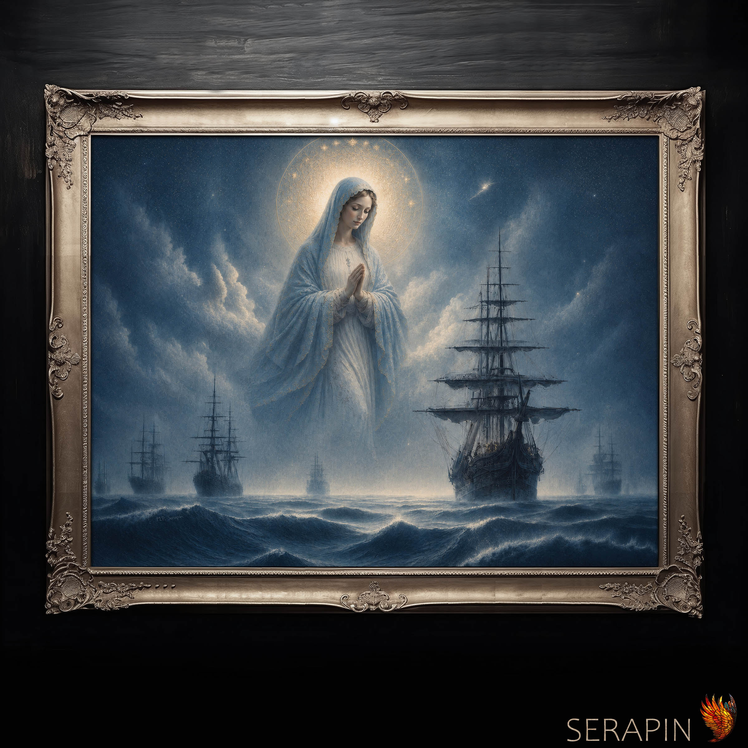 Stella Maris 1 — original Catholic art by M.P. Serapin