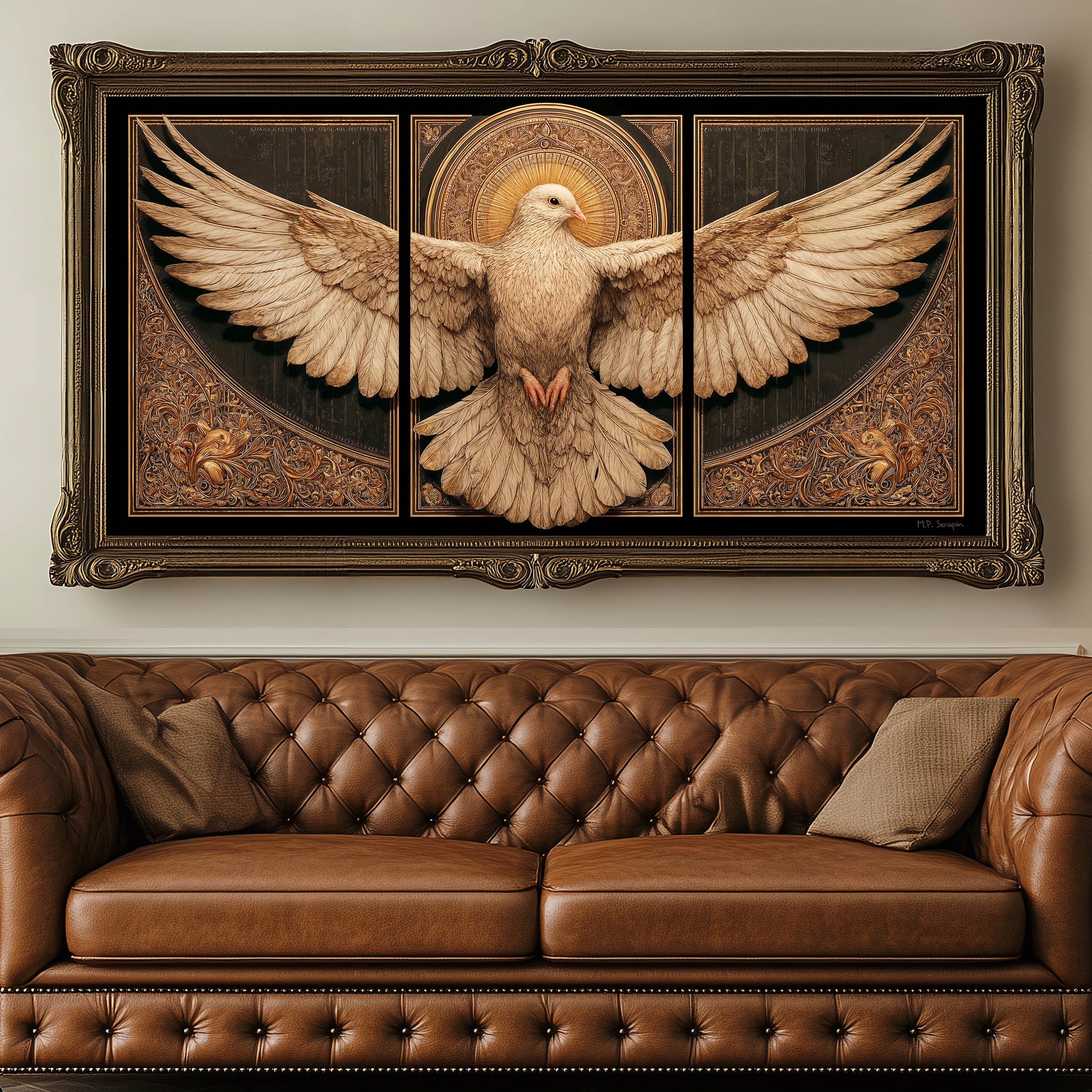 The Paraclete — original Catholic art by M.P. Serapin