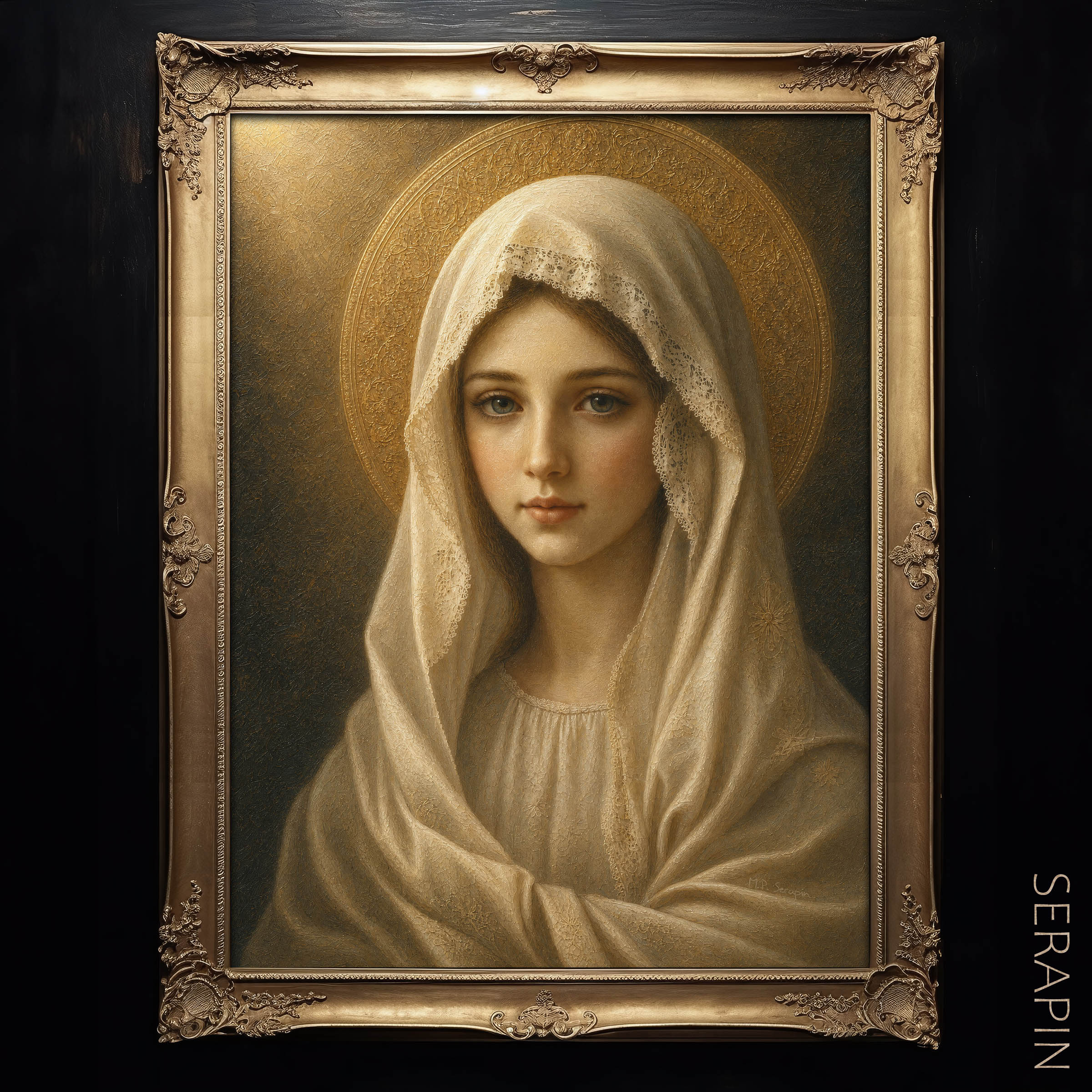 Virgo Purissima — original Catholic art by M.P. Serapin